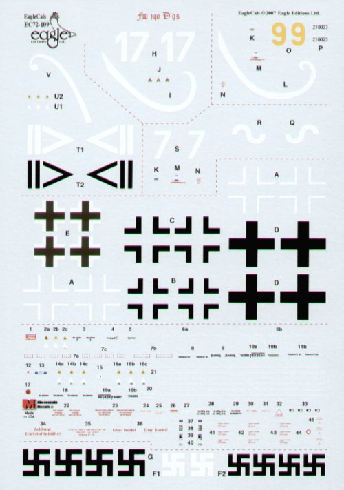 Eagle Cal 72109 1:72 Focke-Wulf Fw-190D-9 Part 2