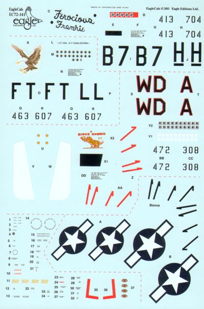 Eagle Cal 72141 1:72 North-American P-51D Mustang Part 3