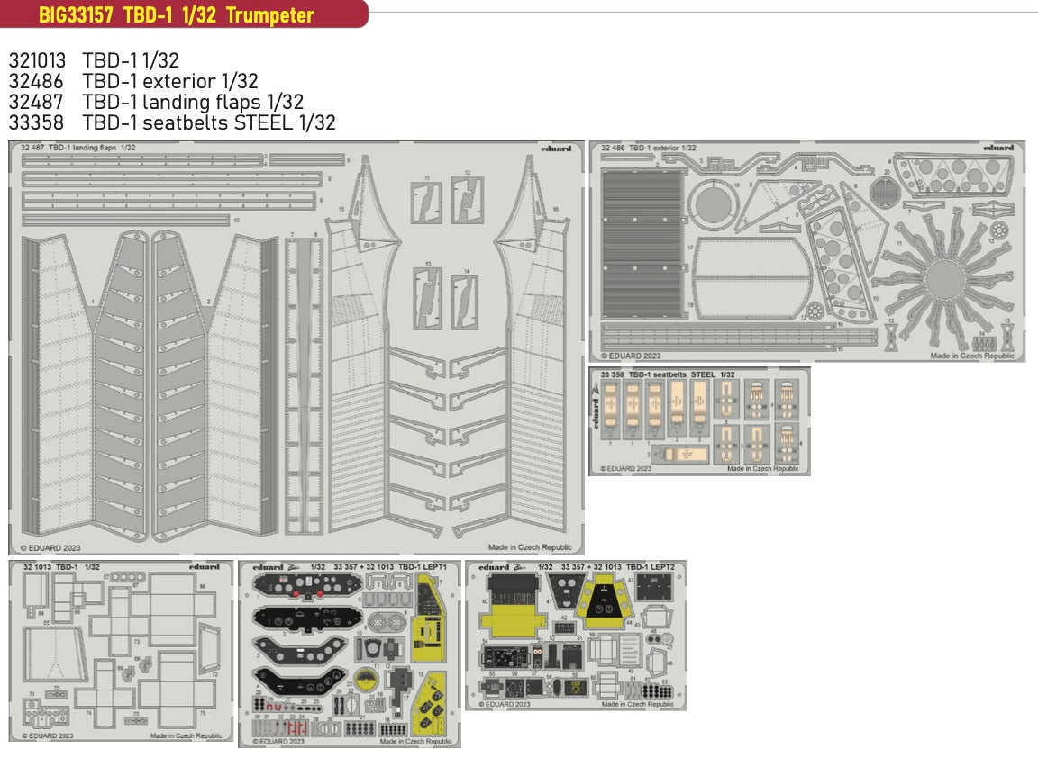 Eduard Big-Ed BIG33157 1:32 Douglas TBD-1 Devastator