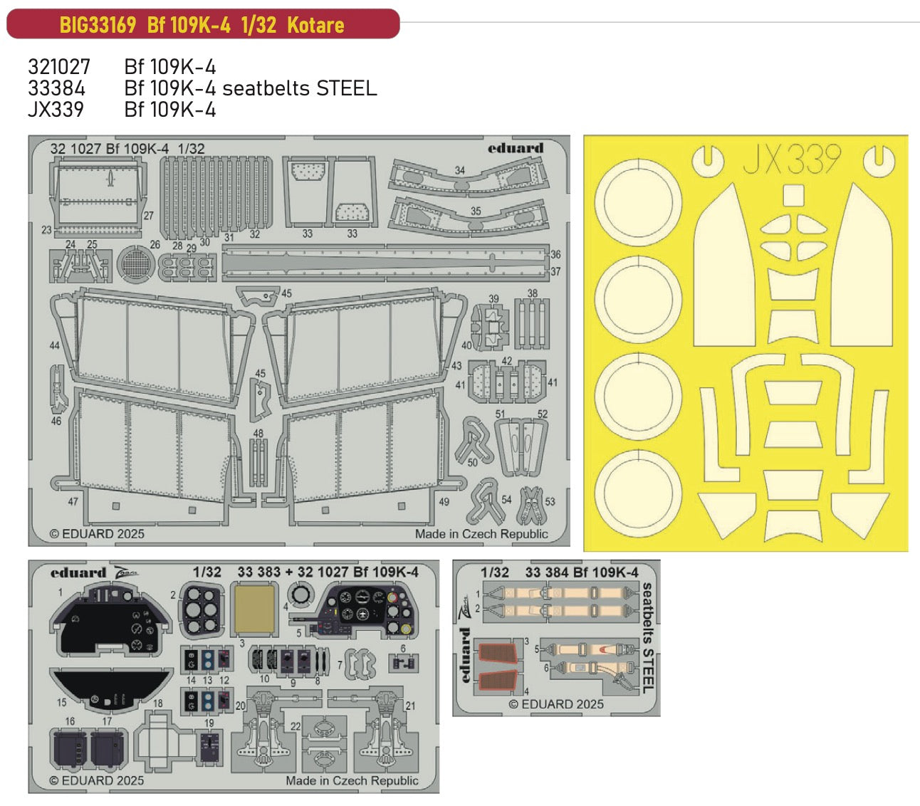Eduard Big-Ed BIG33169 1:32 Messerschmitt Bf-109K-4