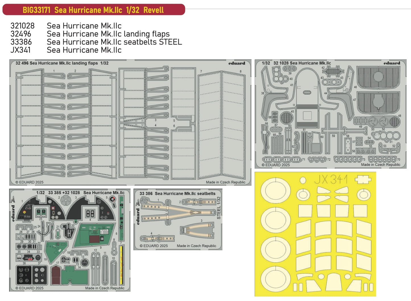 Eduard Big-Ed BIG33171 1:32 Hawker Sea Hurricane Mk.IIc
