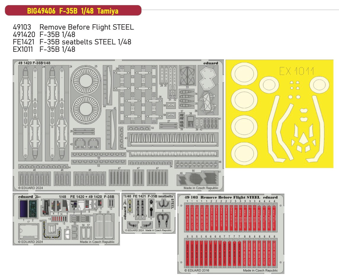 Eduard Big-Ed BIG49406 1:48 Lockheed-Martin F-35B Lightning II