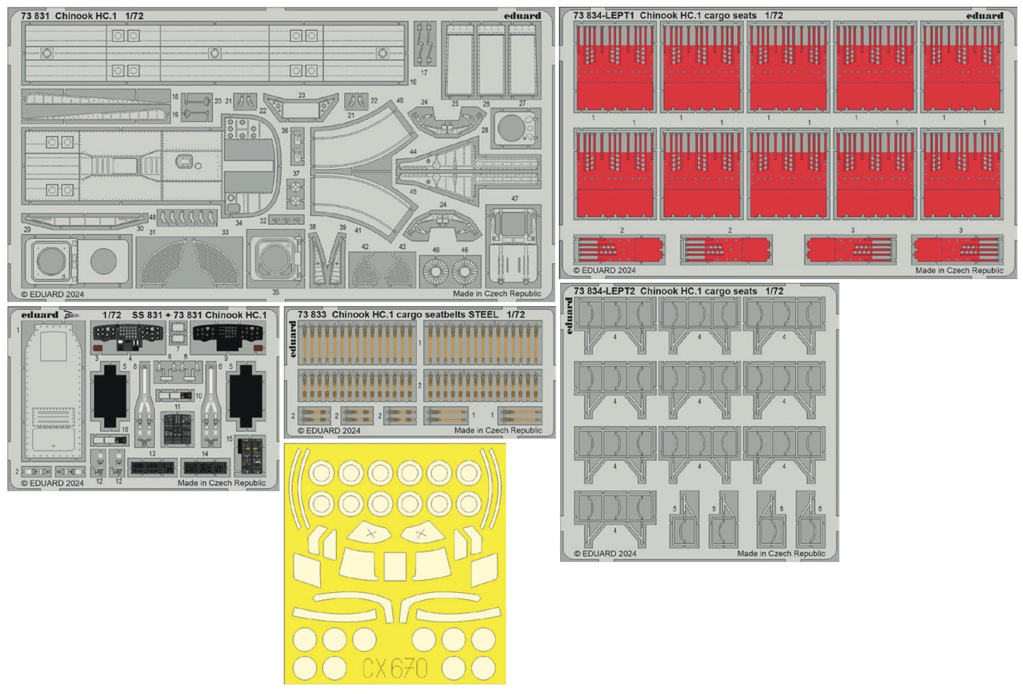 Eduard Big-Ed BIG72185 1:72 Boeing Chinook HC.1