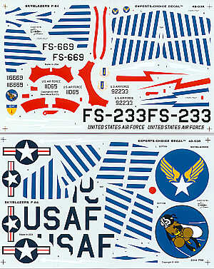 Experts Choice 4853 1:48 Republic F-84E Thunderjet Skyblazers
