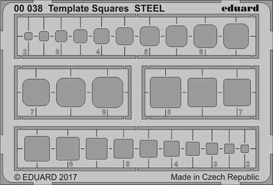 Eduard 00038 Template Squares STEEL