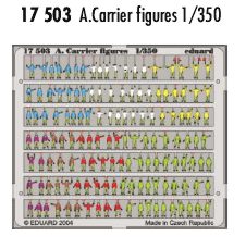 Eduard 17503 1:350 Aircraft Carrier Figures Modern Era PRE-PAINTED IN COLOUR!