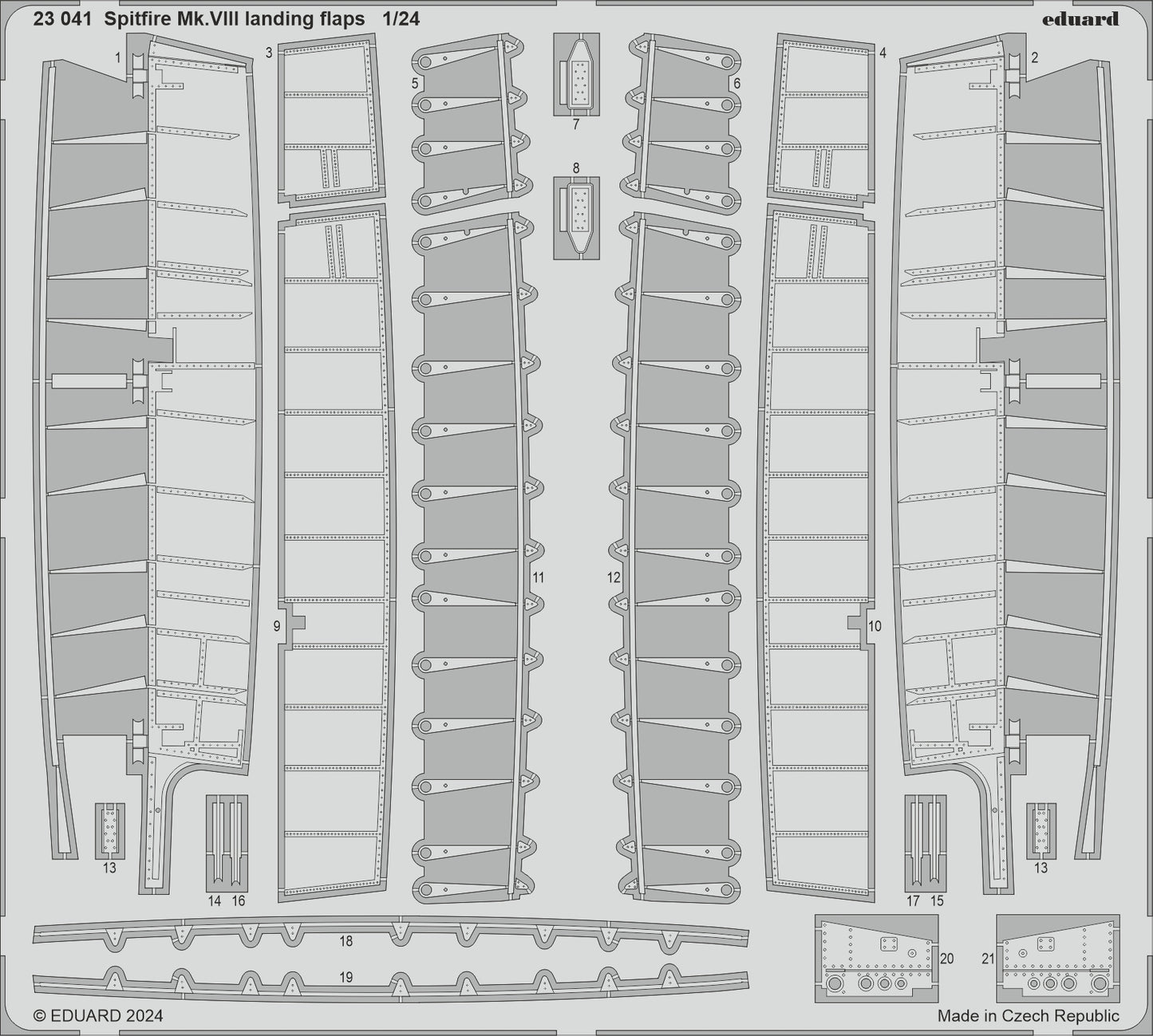 Eduard 23041 1:24 Supermarine Spitfire Mk.VIII landing flaps