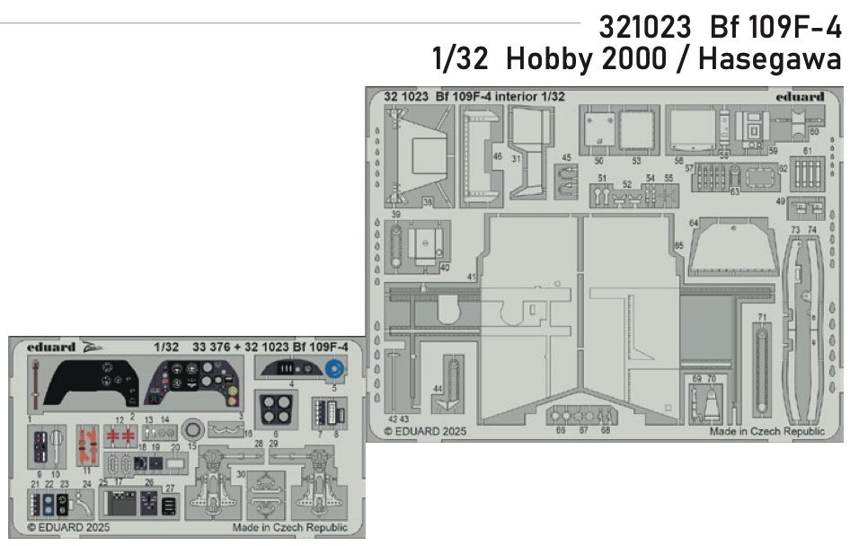 Eduard 321023 1:32 Messerschmitt Bf-109F-4