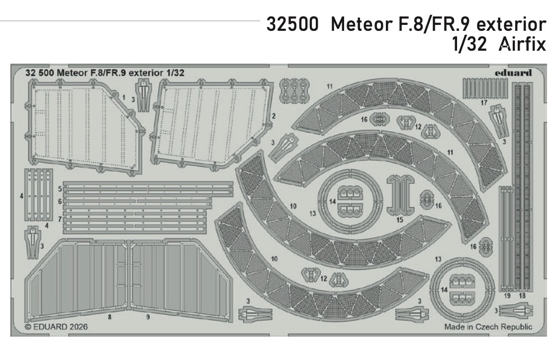 Eduard 32500 1:32 Gloster Meteor F.8/FR.9 Exterior