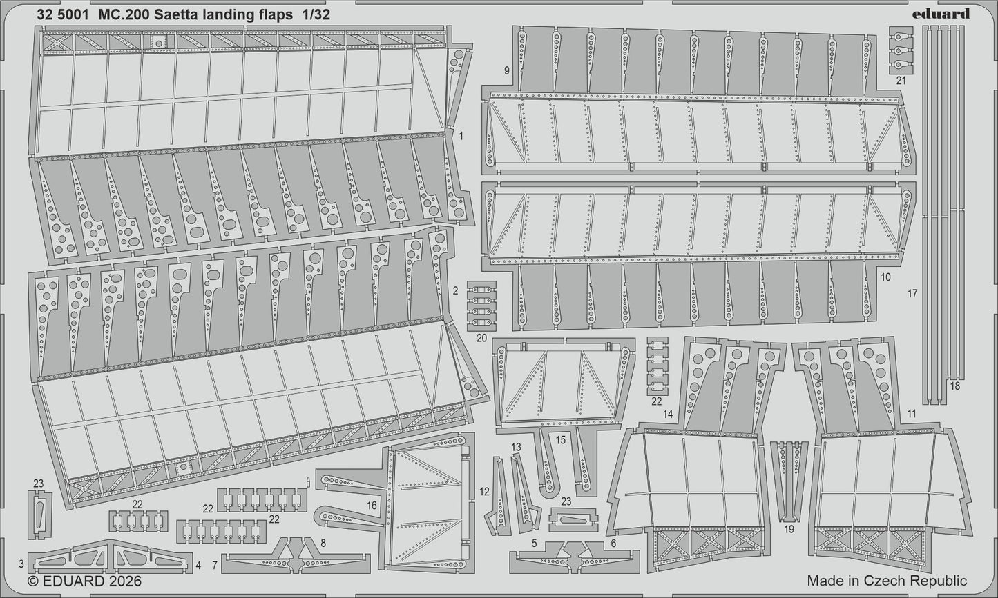 Eduard 325001 1:32 Macchi C.200 Saetta Landing Flaps