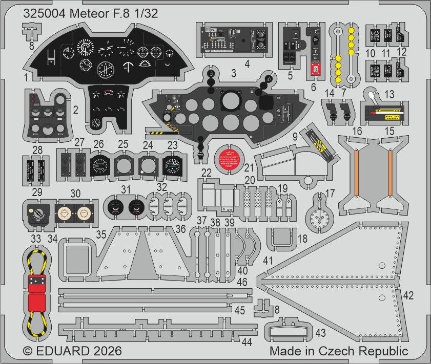 Eduard 325004 1:32 Gloster Meteor F.8