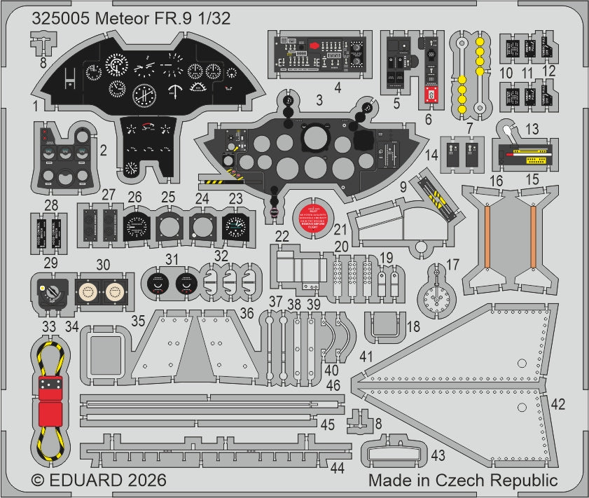 Eduard 325005 1:32 Gloster Meteor FR.9