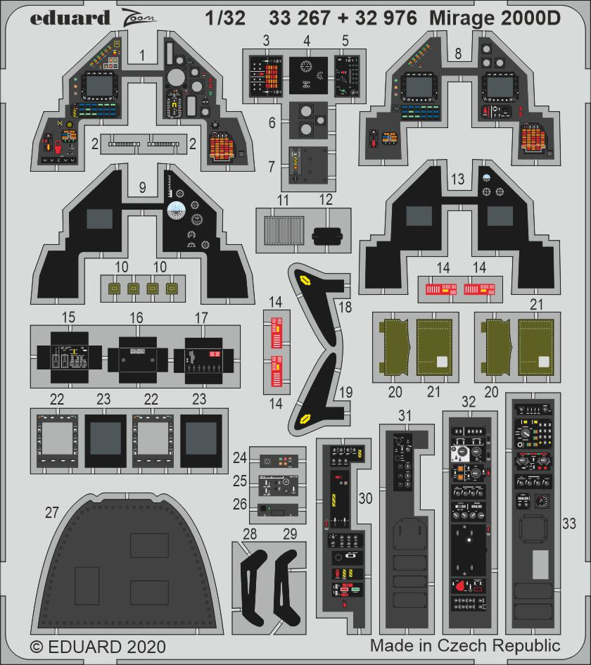 Eduard 33267 1:32 Dassault Mirage 2000D
