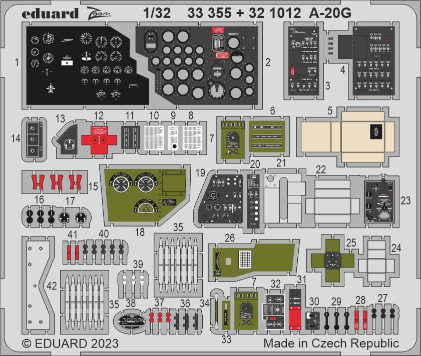 Eduard 33355 1:32 A-20G Havoc to be used with Hong Kong Models