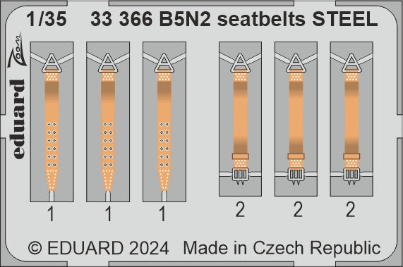 Eduard 33366 1:35 Nakajima B5N2 Type 97 Kate seatbelts STEEL