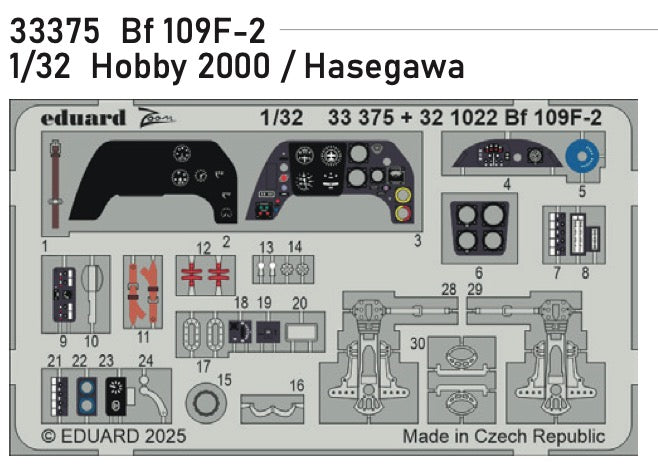 Eduard 33375 1:32 Messerschmitt Bf-109F-2