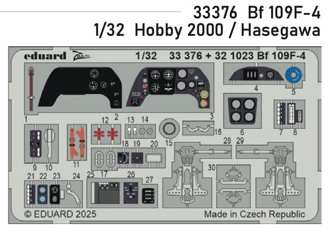 Eduard 33376 1:32 Messerschmitt Bf-109F-4
