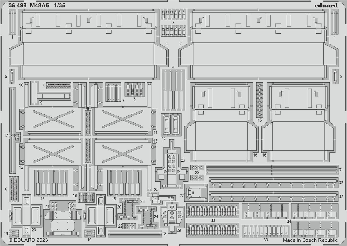 Eduard 36498 1:35 M48A5 for Takom