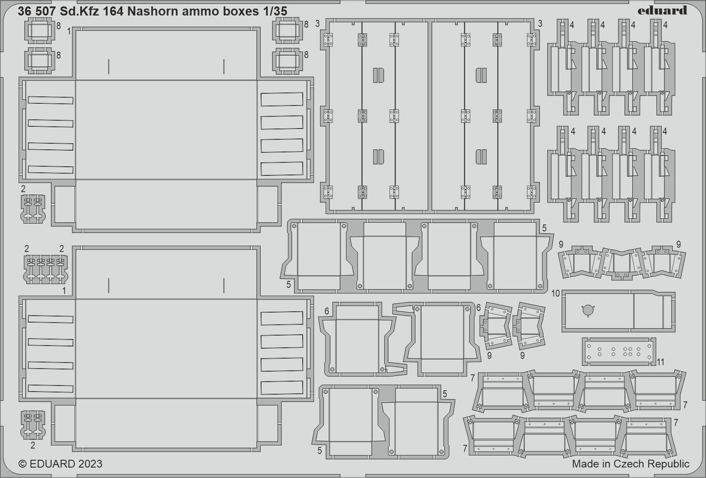 Eduard 36507 1:35 Sd.Kfz.164 Nashorn Ammo Boxes
