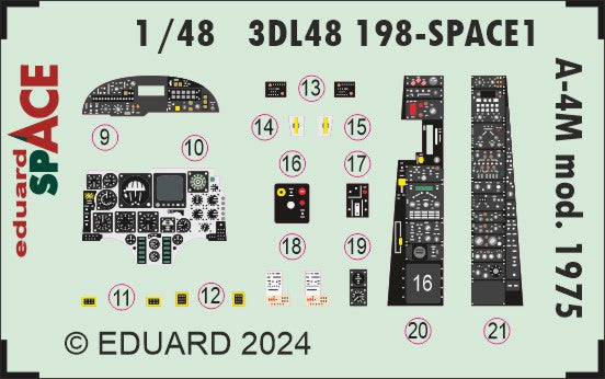 Eduard 3DL48198 1:48 Douglas A-4M Skyhawk mod. 1975 SPACE