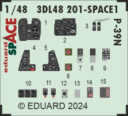 Eduard 3DL48201 1:48 Bell P-39N Airacobra