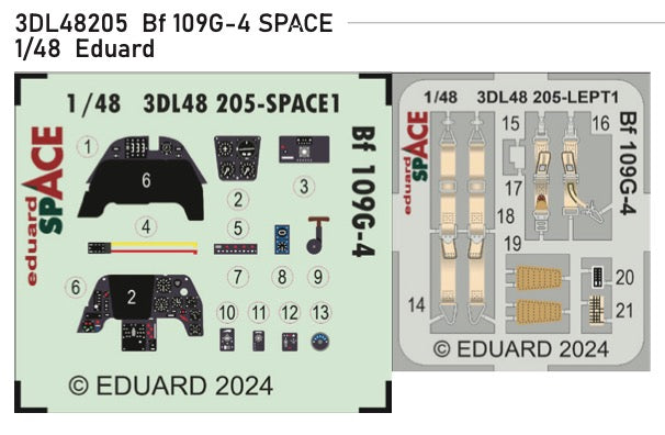 Eduard 3DL48205 1:48 Messerschmitt Bf 109G-4 SPACE