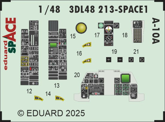 Eduard 3DL48213 1:48 Fairchild A-10A Thunderbolt II SPACE