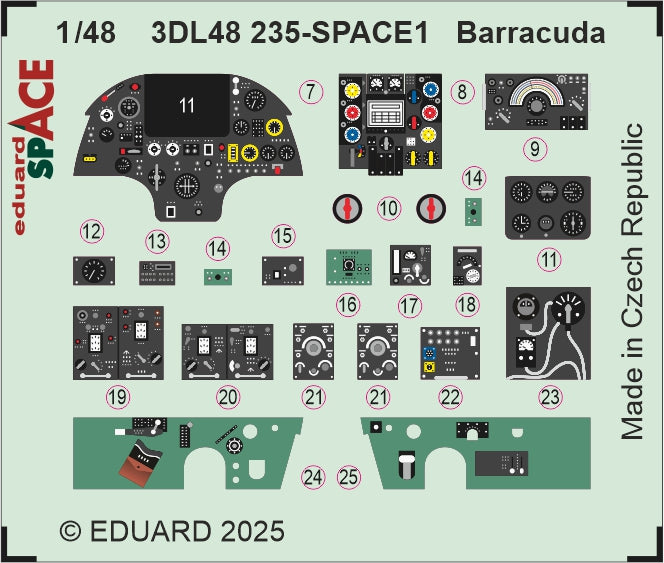 Eduard ED3DL48235 1:48 Fairey Barracuda Mk.II SPACE