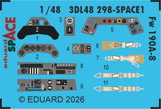 Eduard 3DL48298 1:48 Focke-Wulf Fw-190A-8 SPACE