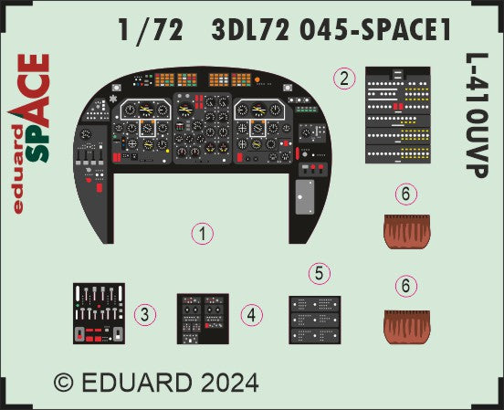 Eduard 3DL72045 1:72 Let L-410UVP SPACE