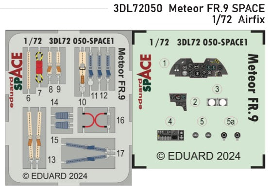 Eduard 3DL72050 1:72 Gloster Meteor FR.9 SPACE