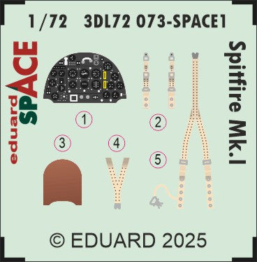 Eduard 3DL72073 1:72 Supermarine Spitfire Mk.I SPACE