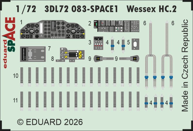 Eduard 3DL72083 1:72 Westland Wessex HC.2 SPACE