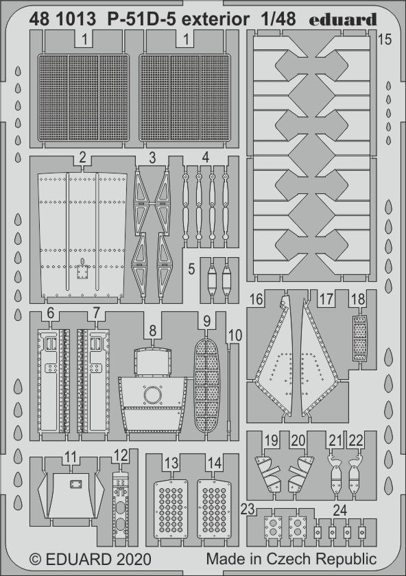 Eduard 481013 1:48 North-American P-51D-5 Mustang exterior