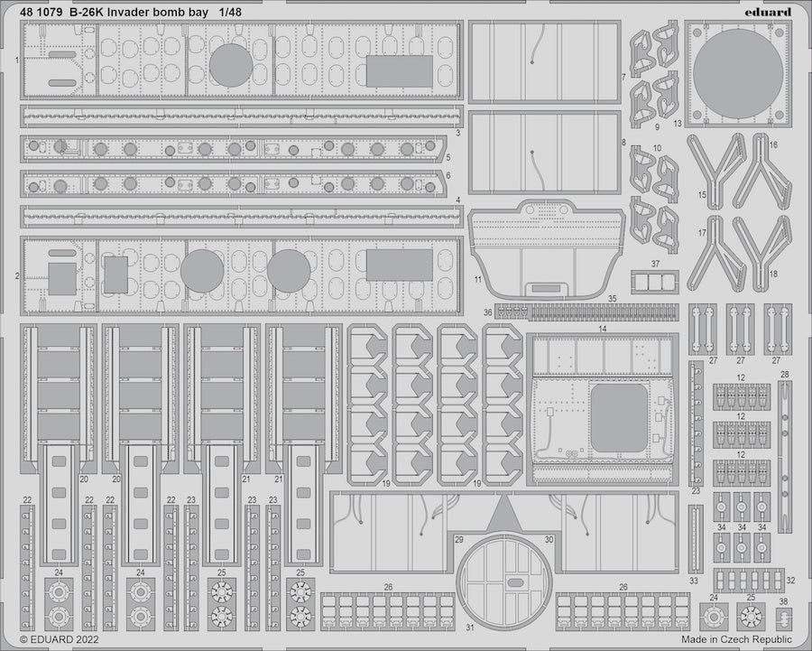 Eduard 481079 1:48 Douglas B-26K Invader bomb bay