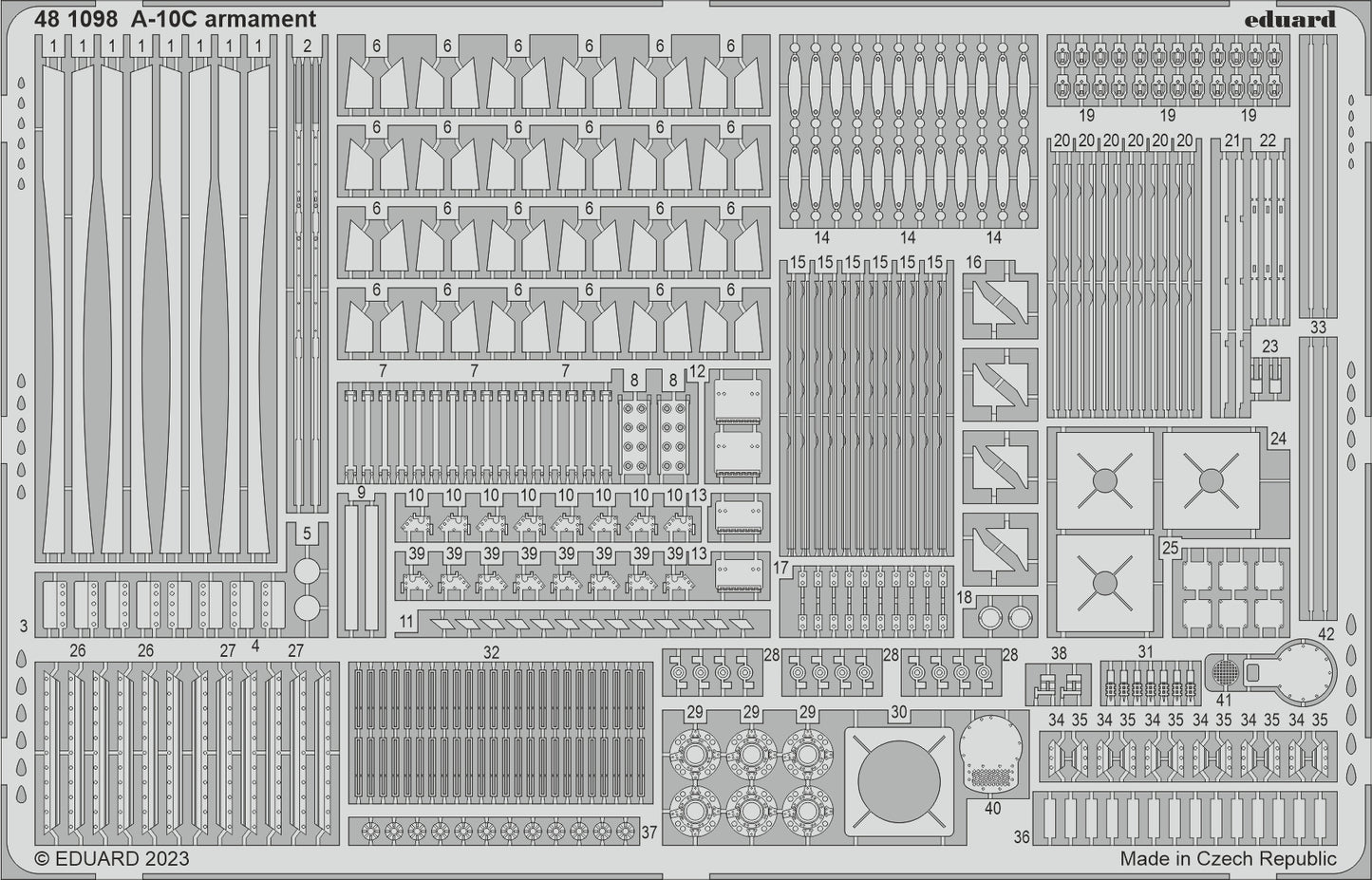 Eduard 481098 1:48 Fairchild A-10C Thunderbolt II Armament