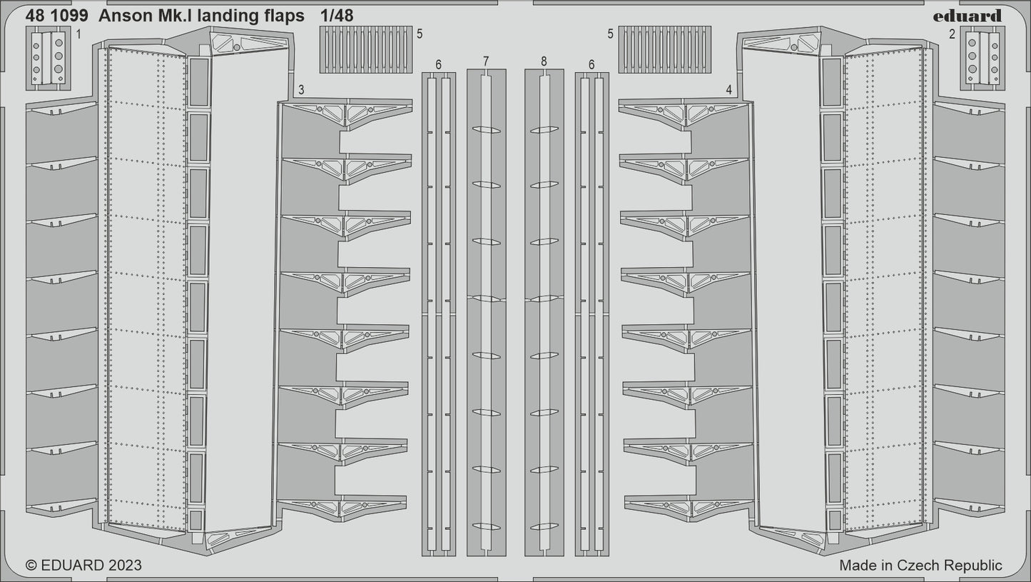 Eduard 481099 1:48 Avro Anson Mk.I Landing Flaps