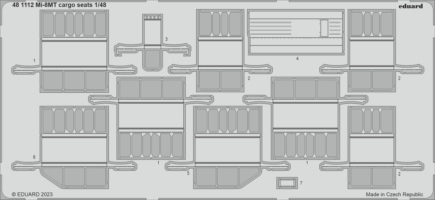 Eduard 481112 1:48 Mil Mi-8MT cargo seats to be used with Trumpeter