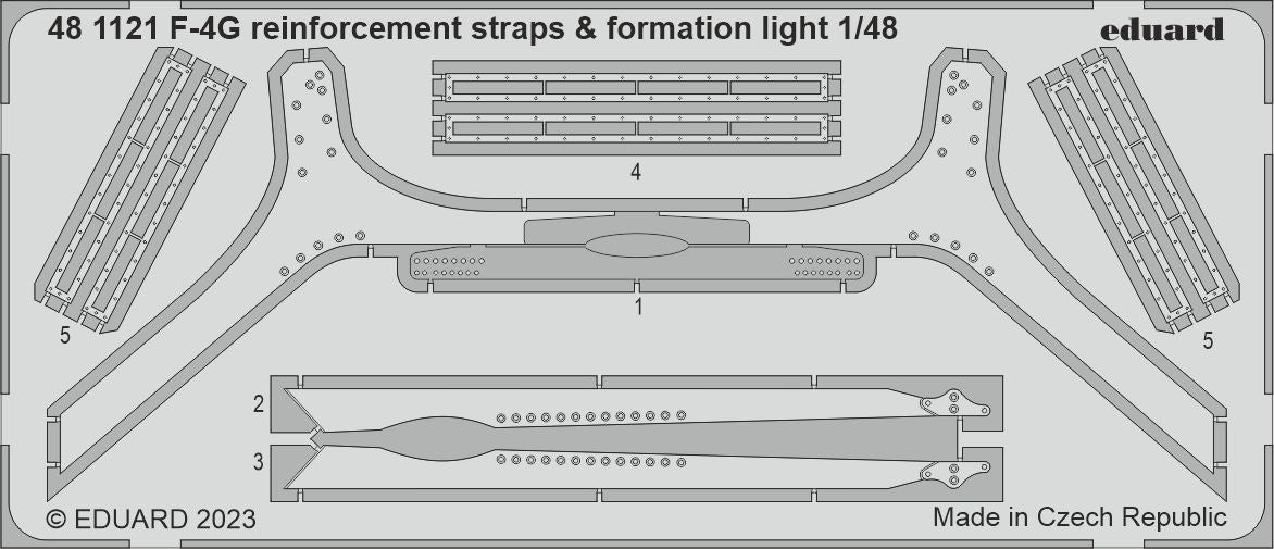 Eduard 481121 1:48 McDonnell F-4G Phantom Reinforcement Straps & Formation Lights