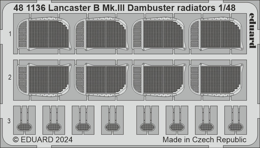 Eduard 481136 1:48 Avro Lancaster B Mk.III Dambuster radiators