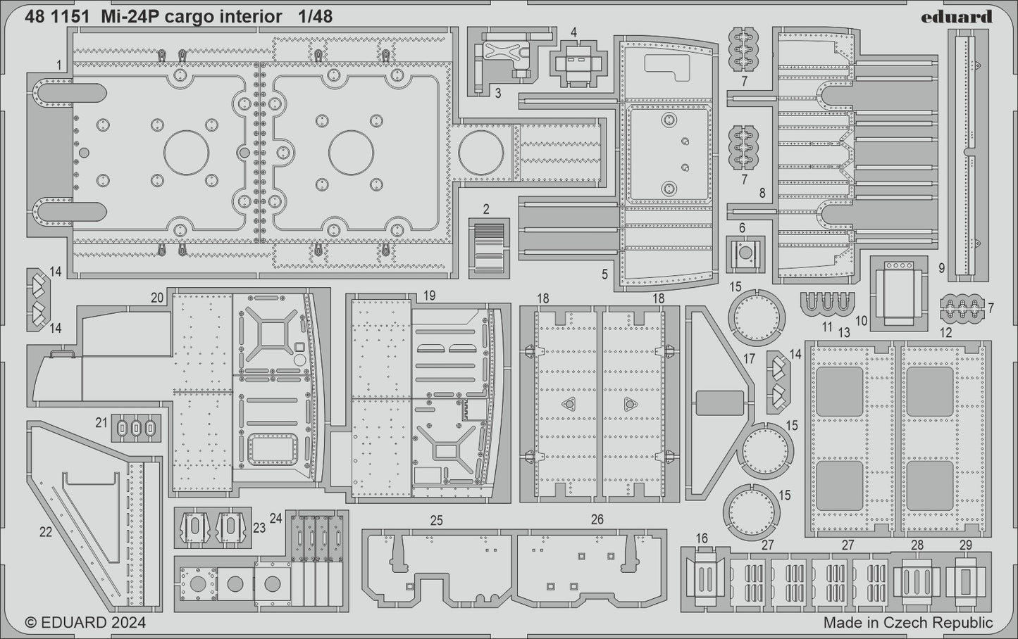 Eduard 481151 1:48 Mil Mi-24P Cargo Interior