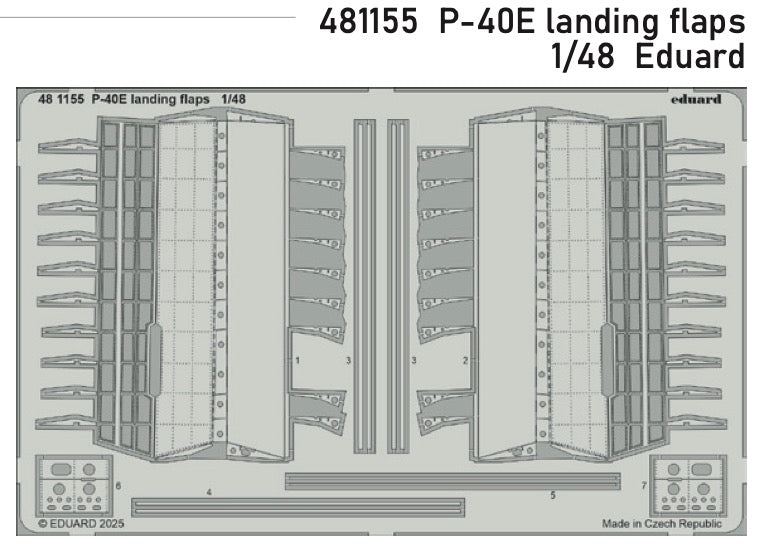 Eduard 481155 1:48 Curtiss P-40E Warhawk landing flaps