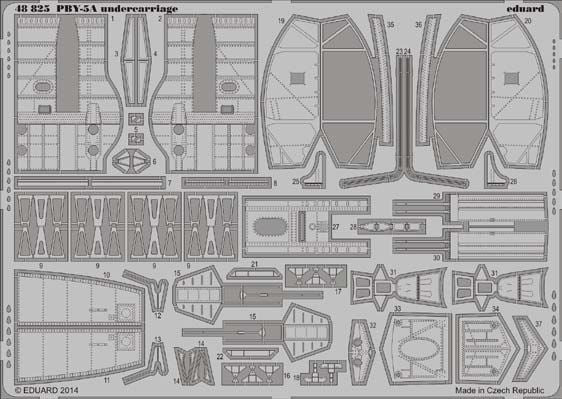 Eduard 48825 1:48 Consolidated PBY-5A Catalina Undercarriage