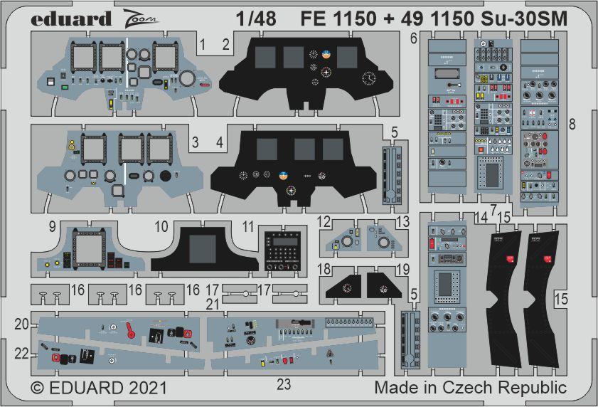 Eduard 491150 1:48 Sukhoi Su-30SM Detailing Set