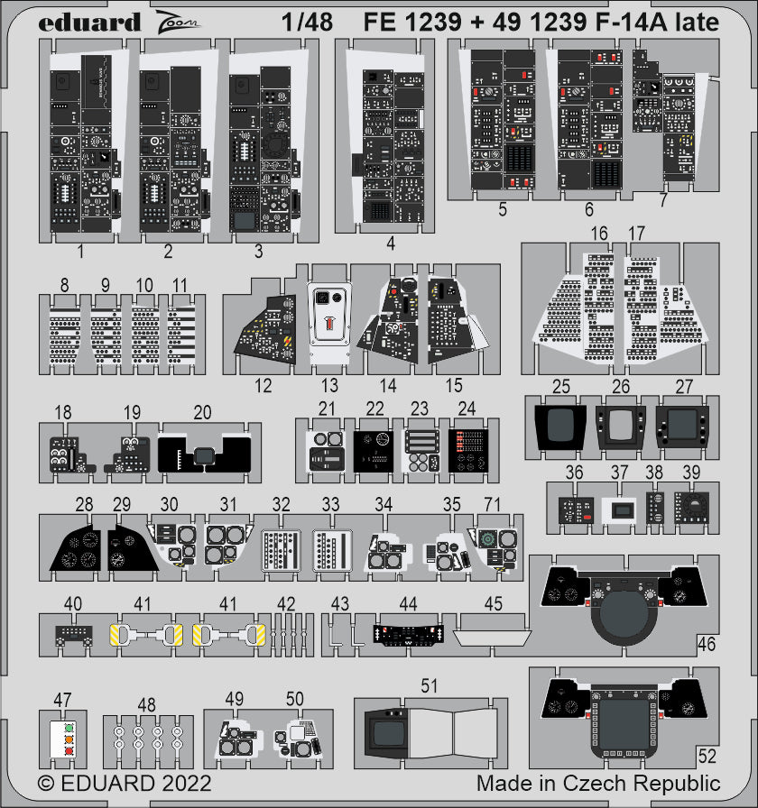 Eduard 491239 1:48 Grumman F-14A Tomcat Late Interior