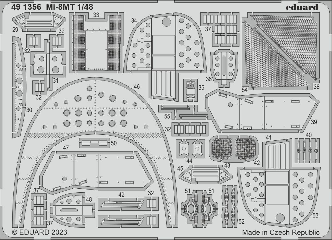 Eduard 491356 1:48 Mil Mi-8MT to be used with Trumpeter