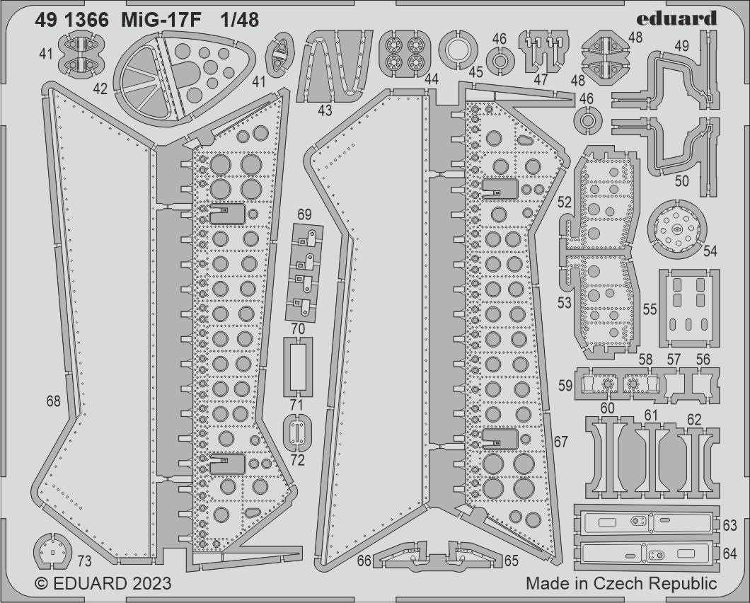 Eduard 491366 1:48 MiG-17F to be used with Ammo