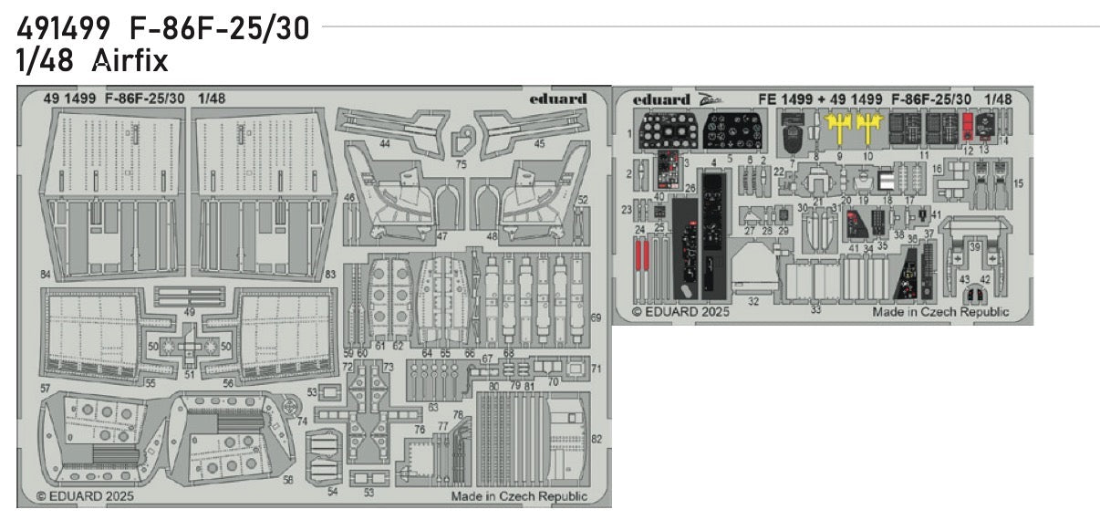 Eduard 491499 1:48 North-American F-86F-25/30