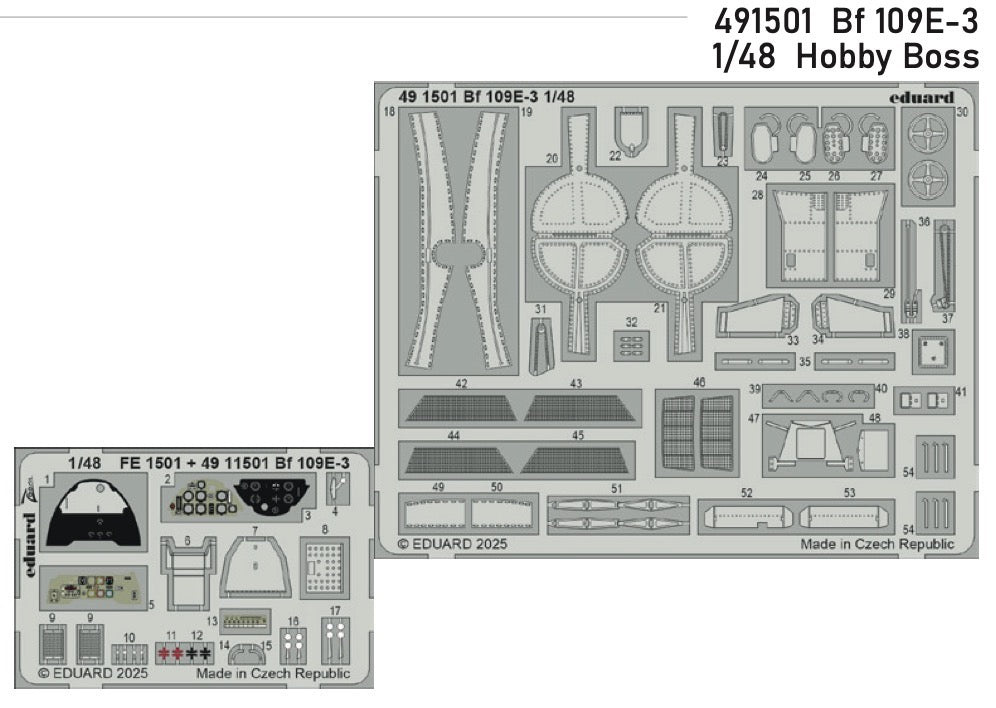 Eduard 491501 1:48 Messerschmitt Bf-109E-3