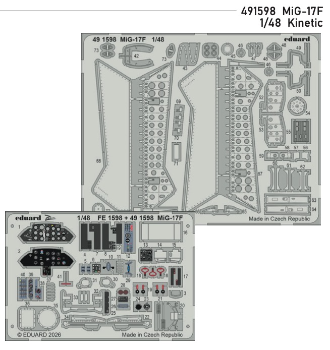 Eduard 491598 1:48 Mikoyan MiG-17F